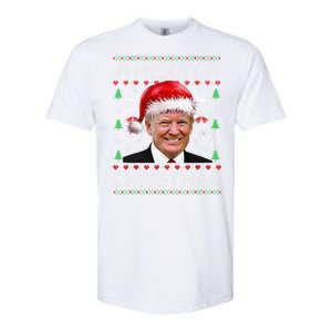 Funny Donald Trump Merry Christmas Family Ugly Sweater Xmas Gift Softstyle CVC T-Shirt