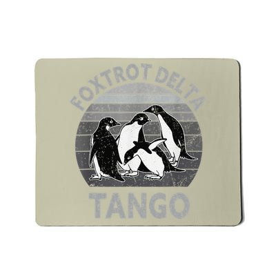 Foxtrot Delta Tango Anti DT Penguins Against Tariffs Mousepad