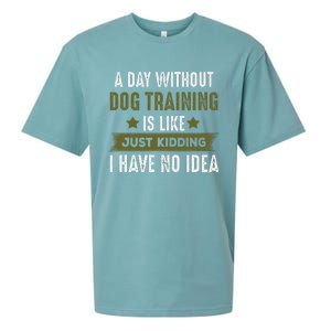 Funny Dog Training, Cool Gifts For Dog Trainers Sueded Cloud Jersey T-Shirt