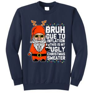 Funny Due To Inflation Ugly Christmas Sweaters Sweatshirt