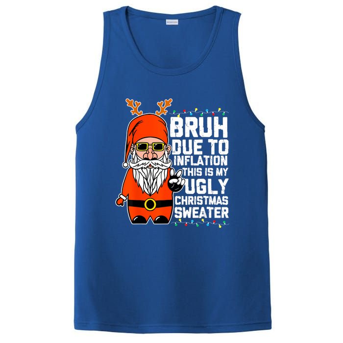 Funny Due To Inflation Ugly Christmas Sweaters PosiCharge Competitor Tank