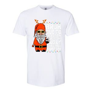 Funny Due To Inflation Ugly Christmas Sweaters Softstyle CVC T-Shirt