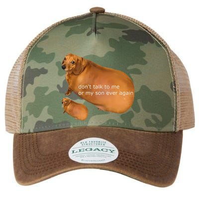 Funny DonT Talk To Me Or My Son Ever Again Geek Dog Meme Legacy Tie Dye Trucker Hat