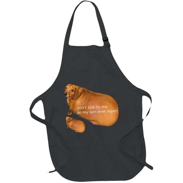 Funny DonT Talk To Me Or My Son Ever Again Geek Dog Meme Apron
