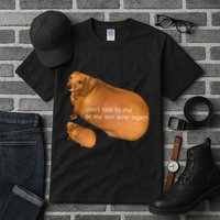 Funny DonT Talk To Me Or My Son Ever Again Geek Dog Meme Tall T-Shirt