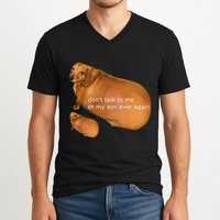 Funny DonT Talk To Me Or My Son Ever Again Geek Dog Meme V-Neck T-Shirt