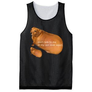 Funny DonT Talk To Me Or My Son Ever Again Geek Dog Meme Mesh Reversible Basketball Jersey Tank