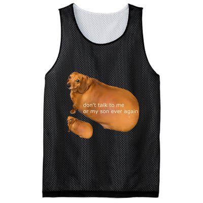 Funny DonT Talk To Me Or My Son Ever Again Geek Dog Meme Mesh Reversible Basketball Jersey Tank