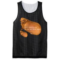 Funny DonT Talk To Me Or My Son Ever Again Geek Dog Meme Mesh Reversible Basketball Jersey Tank