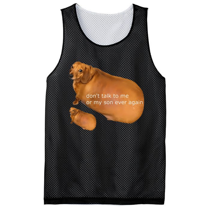 Funny DonT Talk To Me Or My Son Ever Again Geek Dog Meme Mesh Reversible Basketball Jersey Tank