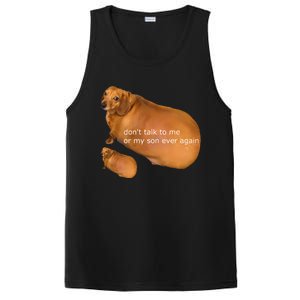 Funny DonT Talk To Me Or My Son Ever Again Geek Dog Meme PosiCharge Competitor Tank