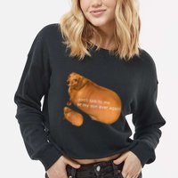 Funny DonT Talk To Me Or My Son Ever Again Geek Dog Meme Cropped Pullover Crew