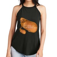 Funny DonT Talk To Me Or My Son Ever Again Geek Dog Meme Women's Perfect Tri Rocker Tank