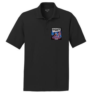 Fight! Donald Trump 2024 Supporters Political Product PosiCharge RacerMesh Polo