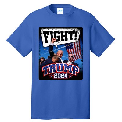 Fight! Donald Trump 2024 Supporters Political Product Tall T-Shirt