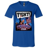 Fight! Donald Trump 2024 Supporters Political Product V-Neck T-Shirt