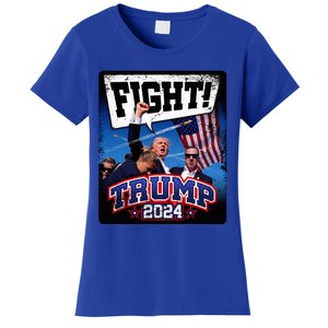 Fight! Donald Trump 2024 Supporters Political Product Women's T-Shirt