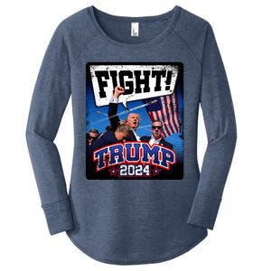 Fight! Donald Trump 2024 Supporters Political Product Women's Perfect Tri Tunic Long Sleeve Shirt