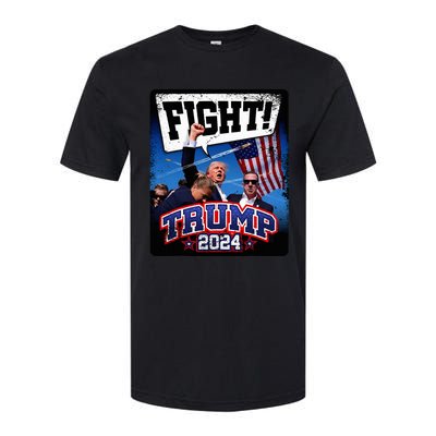 Fight! Donald Trump 2024 Supporters Political Product Softstyle CVC T-Shirt