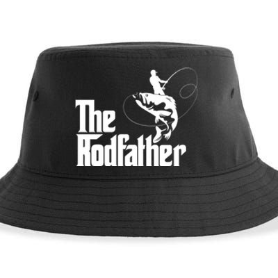 Father's Day The Rodfather Gift Fishing Dad Sustainable Bucket Hat