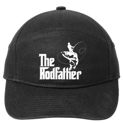 Father's Day The Rodfather Gift Fishing Dad 7-Panel Snapback Hat