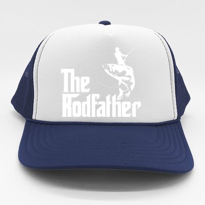 Father's Day The Rodfather Gift Fishing Dad Trucker Hat