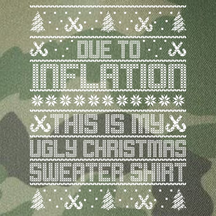 Funny Due To Inflation This Is My Ugly Christmas Sweater Legacy Tie Dye Trucker Hat