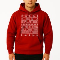 Funny Due To Inflation This Is My Ugly Christmas Sweater Hoodie