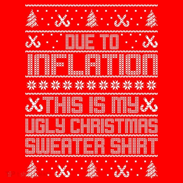 Funny Due To Inflation This Is My Ugly Christmas Sweater Mesh Reversible Basketball Jersey Tank