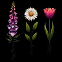 Foxglove Daisy Tulip Floral City Backpack