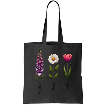 Foxglove Daisy Tulip Floral Bag