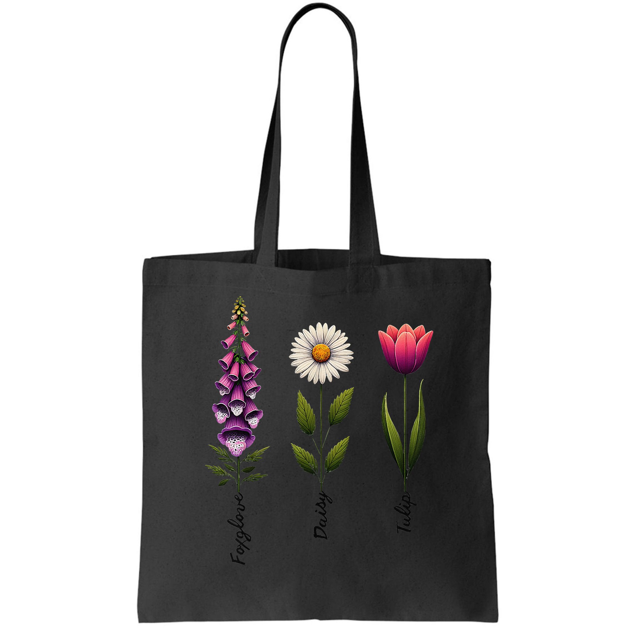 Foxglove Daisy Tulip Floral Bag