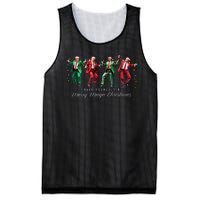 Funny Dancing Trump Merry Maga Christmas President 2024 Mesh Reversible Basketball Jersey Tank