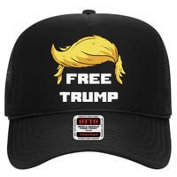 Free Donald Trump Republican Support High Crown Mesh Back Trucker Hat