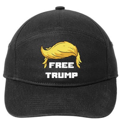 Free Donald Trump Republican Support 7-Panel Snapback Hat