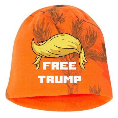 Free Donald Trump Republican Support Kati - Camo Knit Beanie