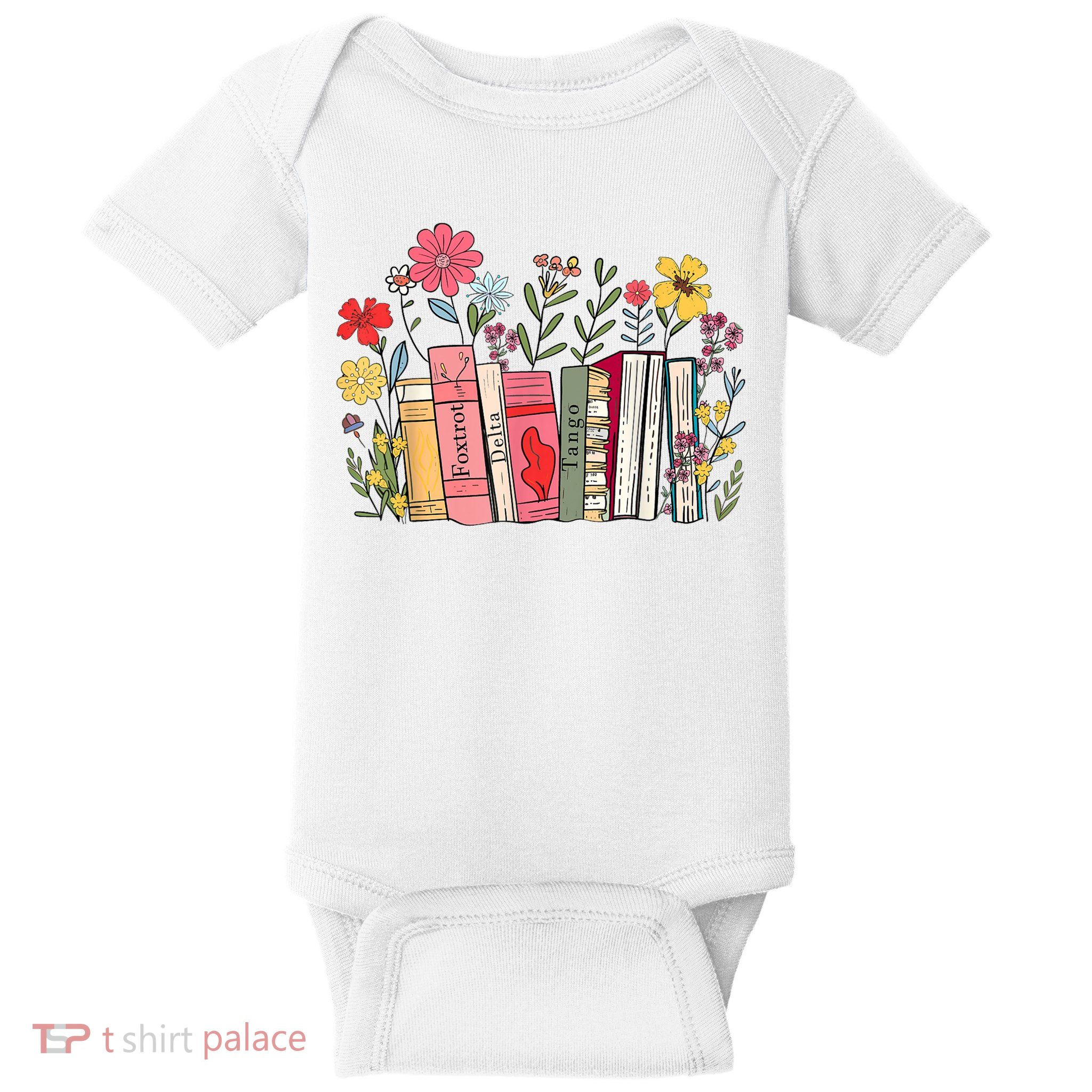 Foxtrot Delta Tango Women Book Loves Retro Funny Baby Bodysuit