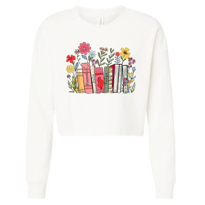 Foxtrot Delta Tango Women Book Loves Retro Funny Cropped Pullover Crew