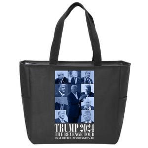 Funny Donald Trump The Revenge 2024 Ultra Maga Zip Tote Bag