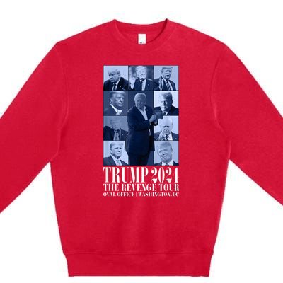 Funny Donald Trump The Revenge 2024 Ultra Maga Premium Crewneck Sweatshirt