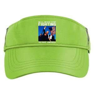 Funny Donald Trump HeLl Never Stop Fighting To Save America Adult Drive Performance Visor