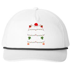 Funny Due To Inflation This Is My Ugly Sweater For Christmas Snapback Five-Panel Rope Hat