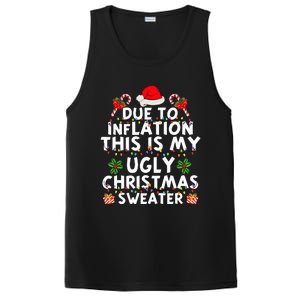 Funny Due To Inflation This Is My Ugly Sweater For Christmas PosiCharge Competitor Tank