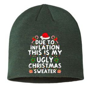 Funny Due To Inflation This Is My Ugly Sweater For Christmas Sustainable Beanie