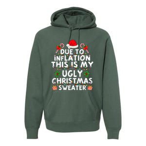 Funny Due To Inflation This Is My Ugly Sweater For Christmas Premium Hoodie