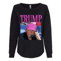 Funny Donald Trump Miss Me Yet Vintage 90s Trump Pink Womens California Wash Sweatshirt