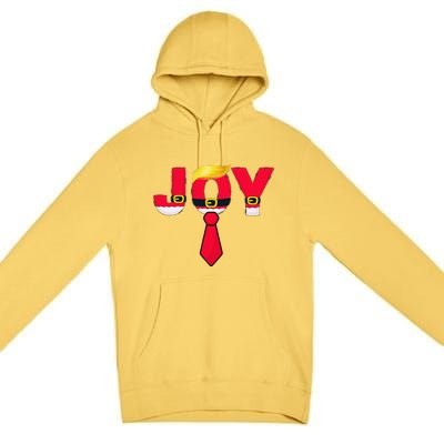 Funny Donald Trump Christmas Joy Santa Claus Suit Costume Premium Pullover Hoodie