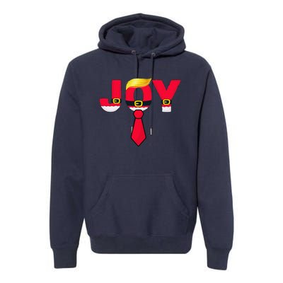 Funny Donald Trump Christmas Joy Santa Claus Suit Costume Premium Hoodie