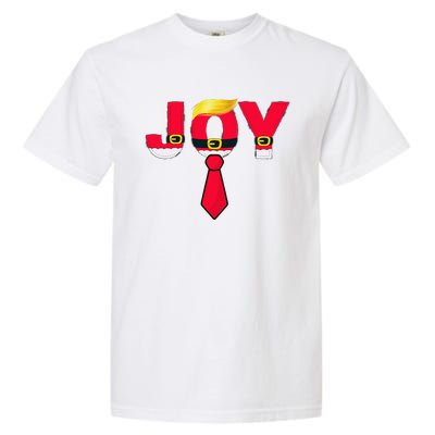 Funny Donald Trump Christmas Joy Santa Claus Suit Costume Garment-Dyed Heavyweight T-Shirt