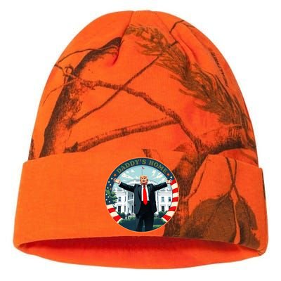 Funny Donald Trump White House 2024 President 47 Daddys Home Kati Licensed 12" Camo Beanie